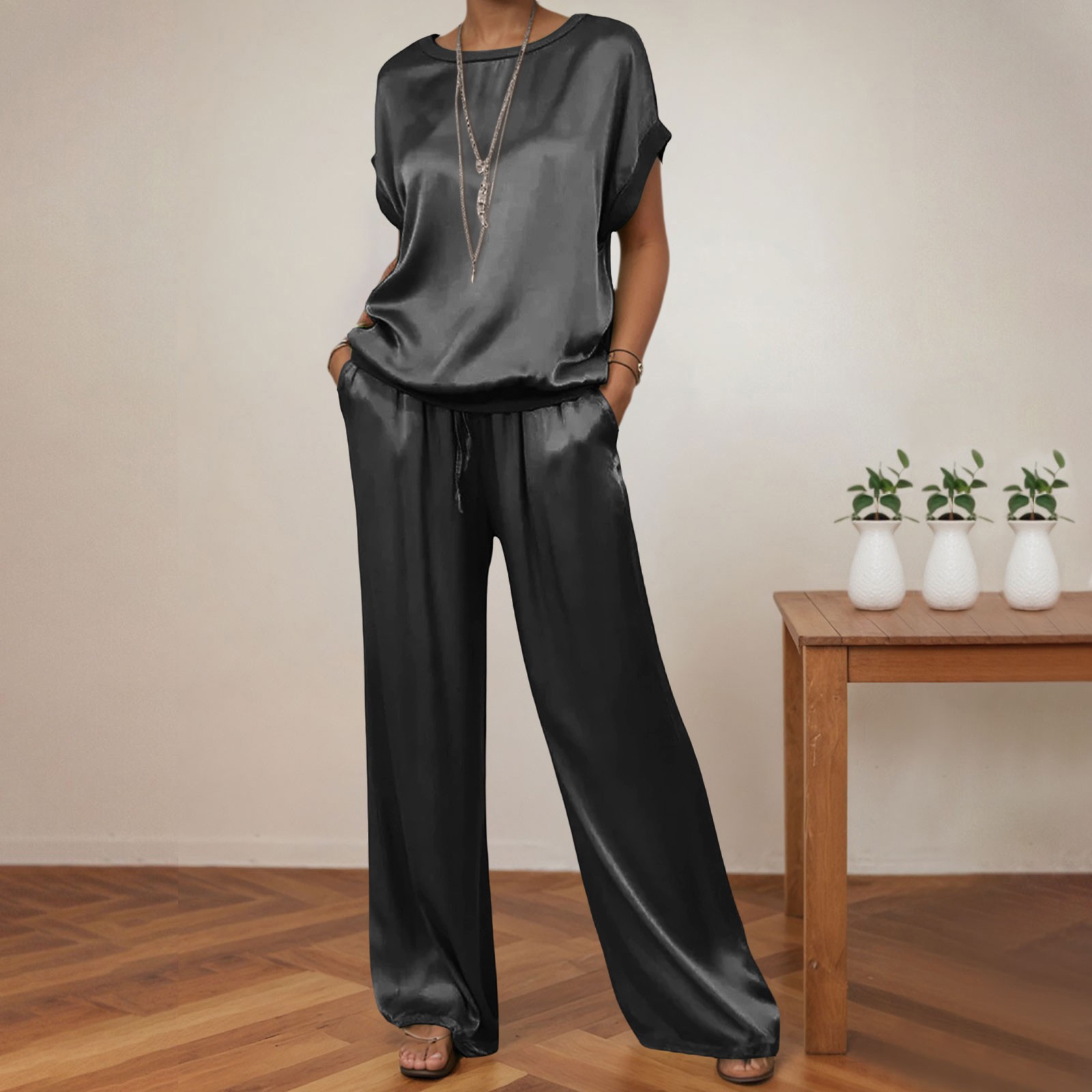 thumbnail image 2 of Sudadera con capucha para mujer, chándal de manga larga, pantalones de chándal a juego, conjunto de chándal de 2 piezas, 2 of 5